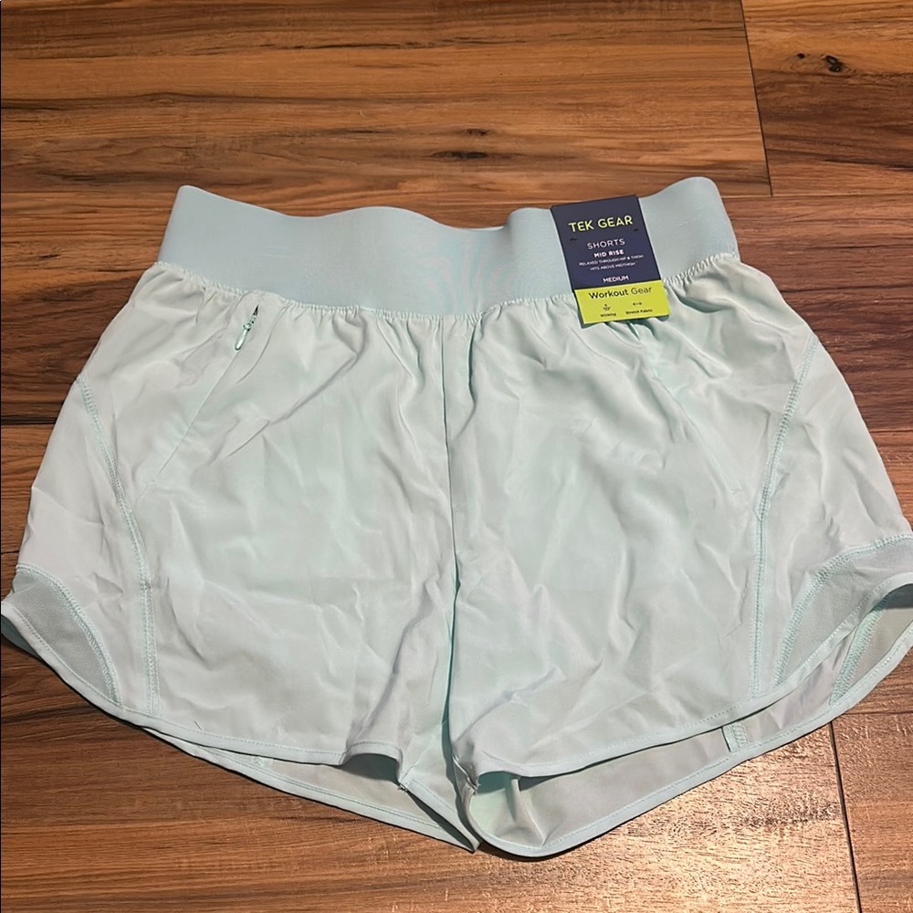 Tek Gear Blue Athletic Shorts Moisture-Wicking Lightweight